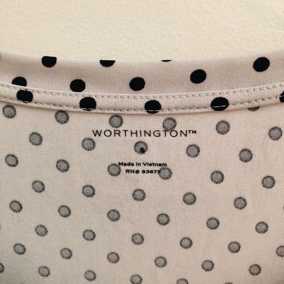 Small Worthington Dressy Dot Top - Picture 2 of 4